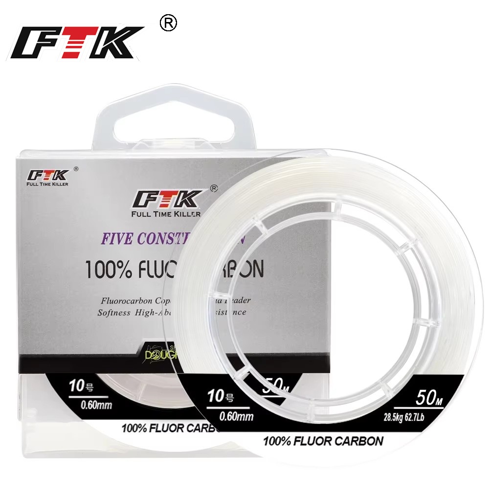 Fluorocarbon Line - 100% Lenza da pesca in fibra