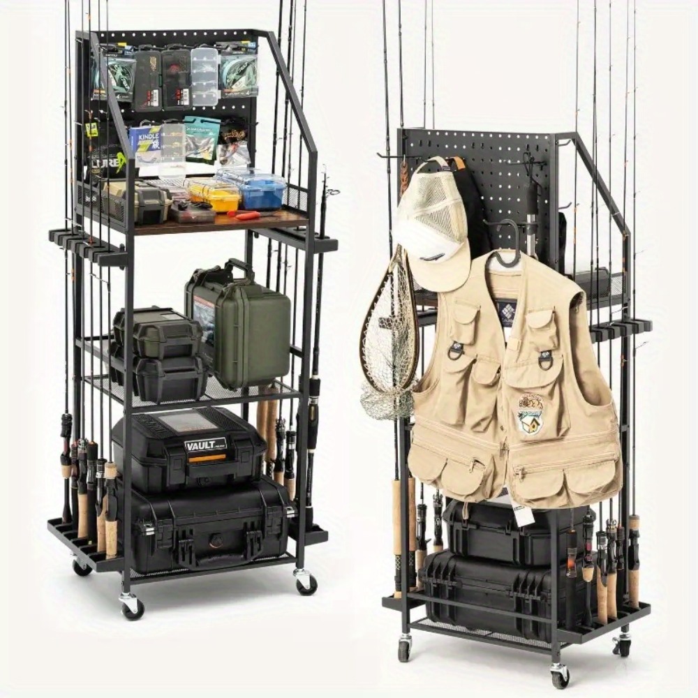 Fishing Equipment Basics - Portacanne da Pesca per Garage, Supporti